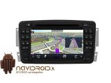 Navidroid® Mercedes 1996/2006 Clase A, C, CLK, E, G, M/ML, SLK, Vaneo, Viano, Vito - Android 4.4.4, GPS, 7" HD 1080P, DVD, BT, WI-FI, Quad Core, 16GB, Mirror Link